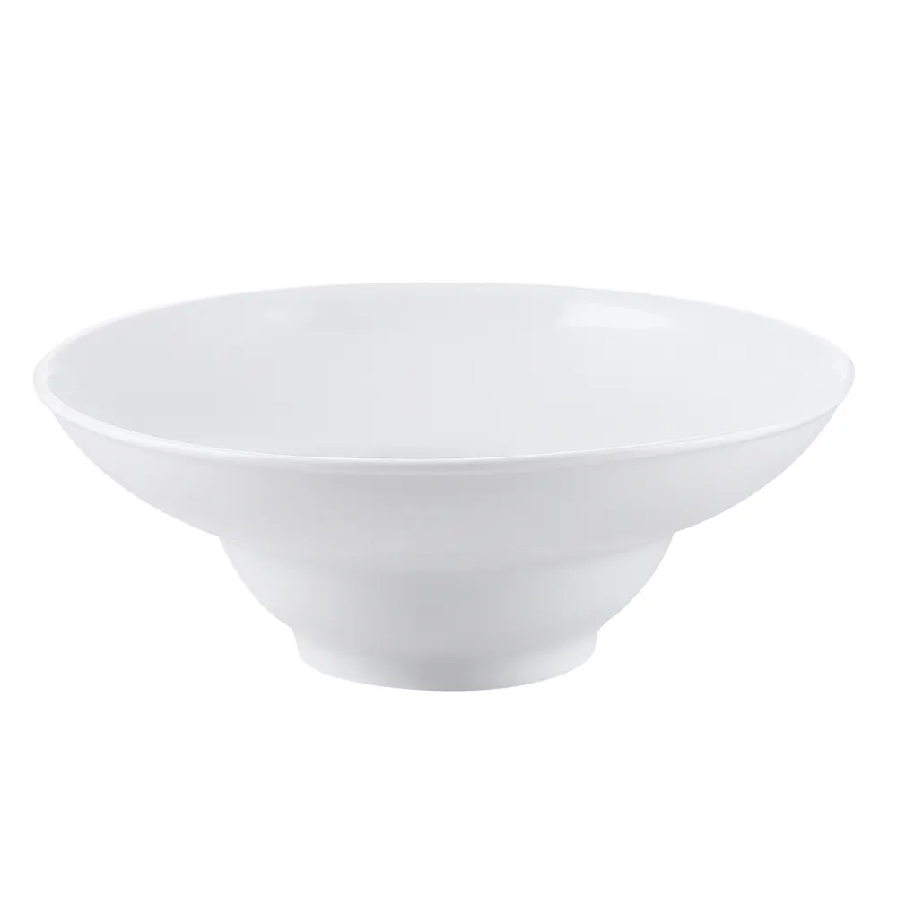 CACChina RCN-410 Salad Bowl, 10" Round, 60 Oz Porcelain White, Dishwasher Safe - Dozen