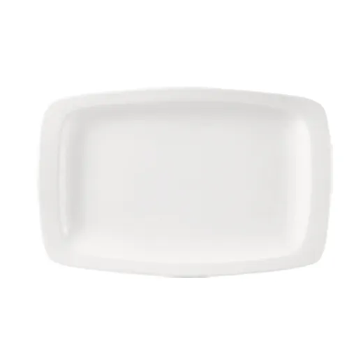 CACChina RCN-RP87 Platter, 15" x 10" x 1" Porcelain White, Dishwasher/Oven/MW Safe - Dozen