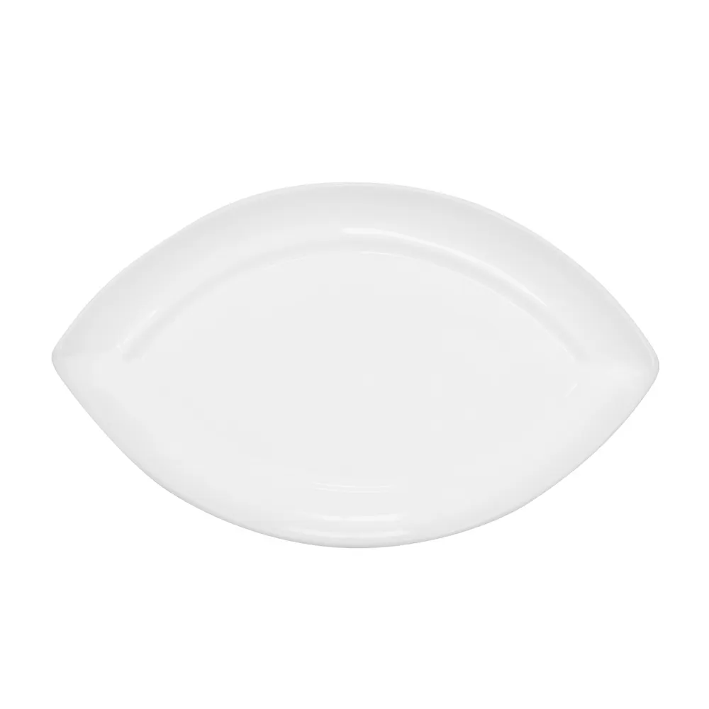 CAC China RCN-SW9 Swallow Platter 9"Lx5-3/8"Wx1/2"H Porcelain Dishwasher/Oven/Microwave Safe- 1 Dozen