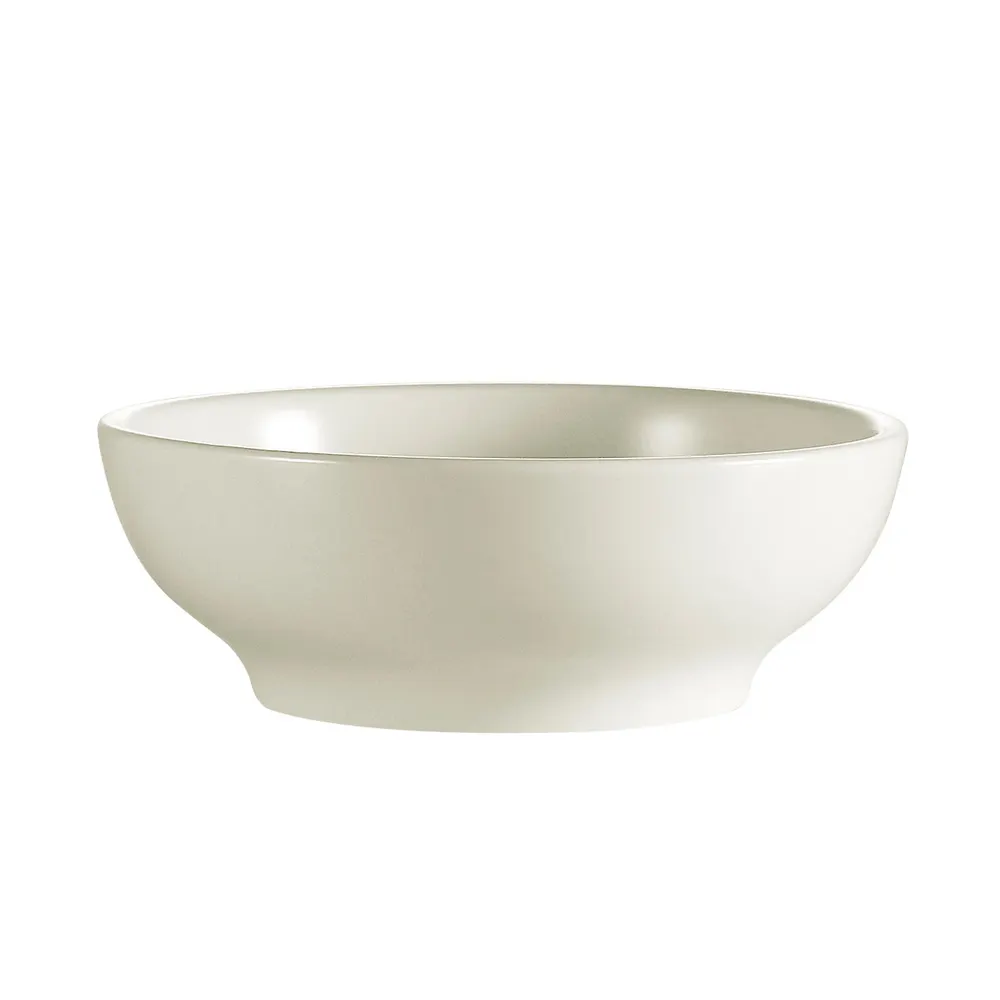 CAC China REC-65 - 12 Oz. White Stoneware Bowl, 5-1/2" Dia. x 2" H, Round, Dishwasher Safe - Dozen