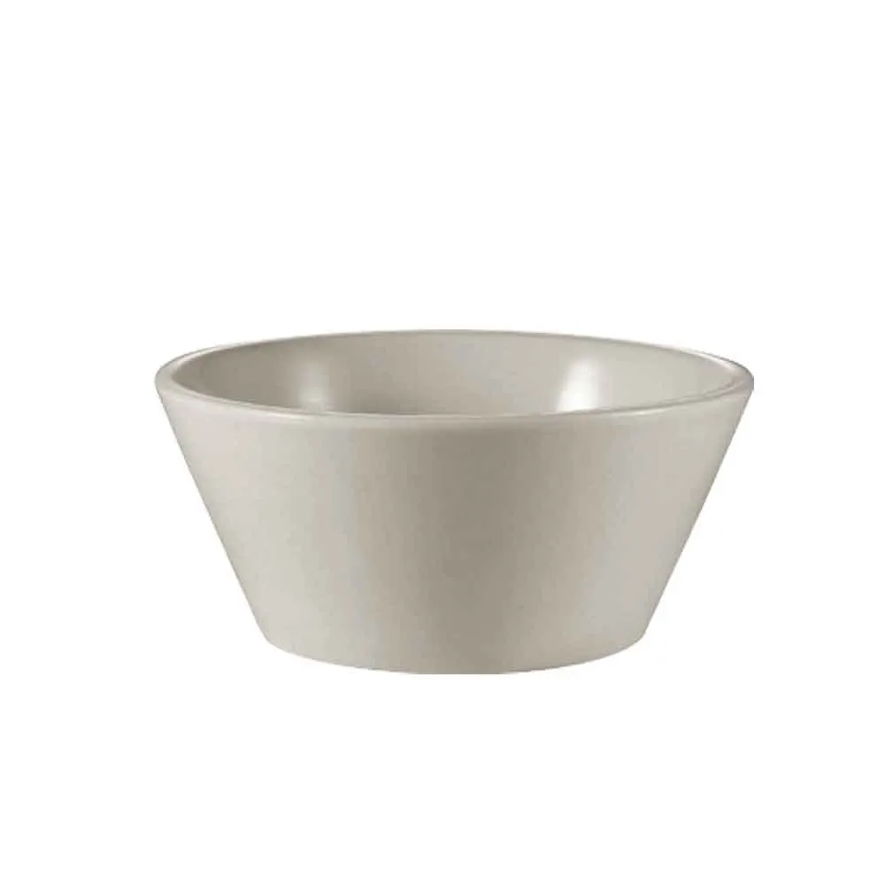 CACChina REC-V11 - 11 Oz. Round V‑Shaped Ceramic Bowl, 5" Dia. x 2‑1/4" H, American White, 1 Dozen