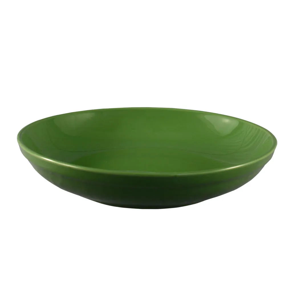 CACChina SAL-2-G Festiware 48 Oz Green Salad Bowl, 10½" Dia x 2⅛" H, Ceramic - Dozen