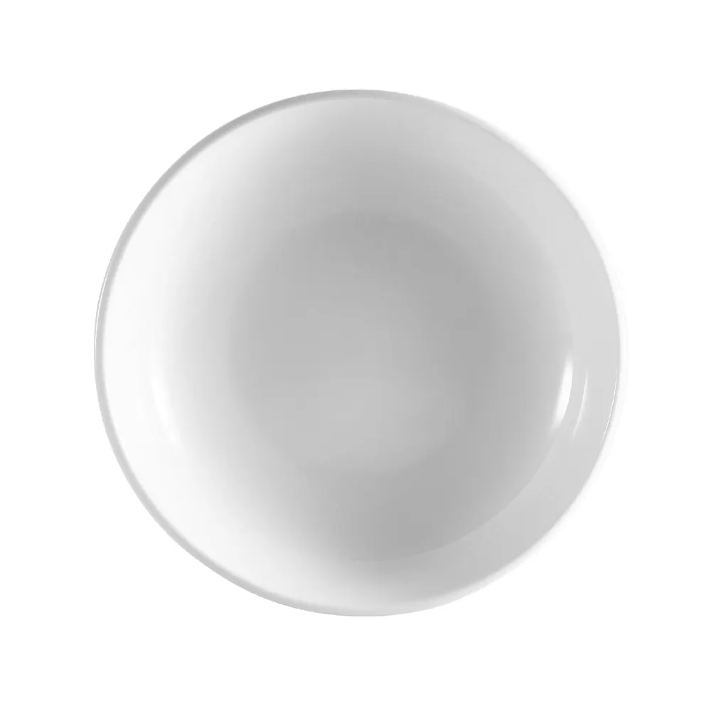 CAC China SAL-3 RCN Salad Bowl, 62 Oz, 12" Dia x 2-1/4" H, Round Super White Porcelain - Dozen