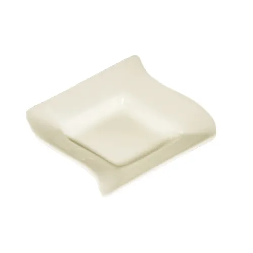 CAC China SOH-10 Soho Grapefruit Bowl, 10 Oz, 6-1/2" Square, Ceramic, White – 1 Dozen