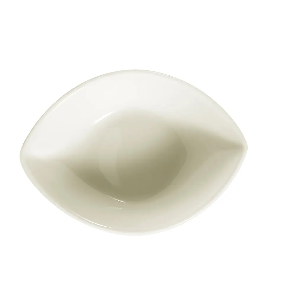 CAC China SOH-57 Soho Peach Stoneware Bowl 15 oz 7" L x 5-1/4" W x 1-3/4" H American White - Dozen