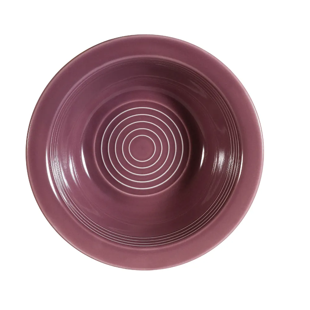 CAC China TG-10-PLM Grapefruit Bowl, 13 Oz., 6-5/8" Dia. x 2" H, Round Porcelain, Plum - Dozen