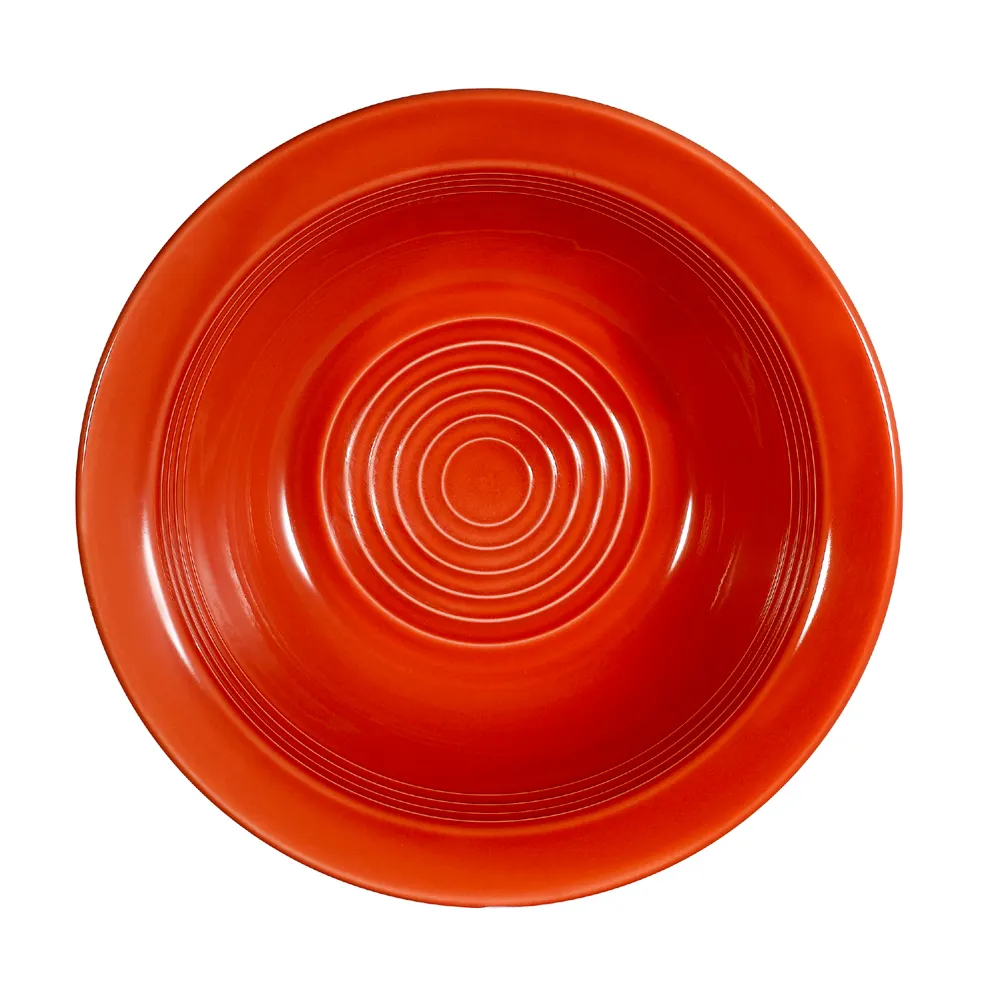 CAC China TG-10-R Grapefruit Bowl, 13 oz, 6-5/8" dia x 2" H, Round, Porcelain, Red - Dozen