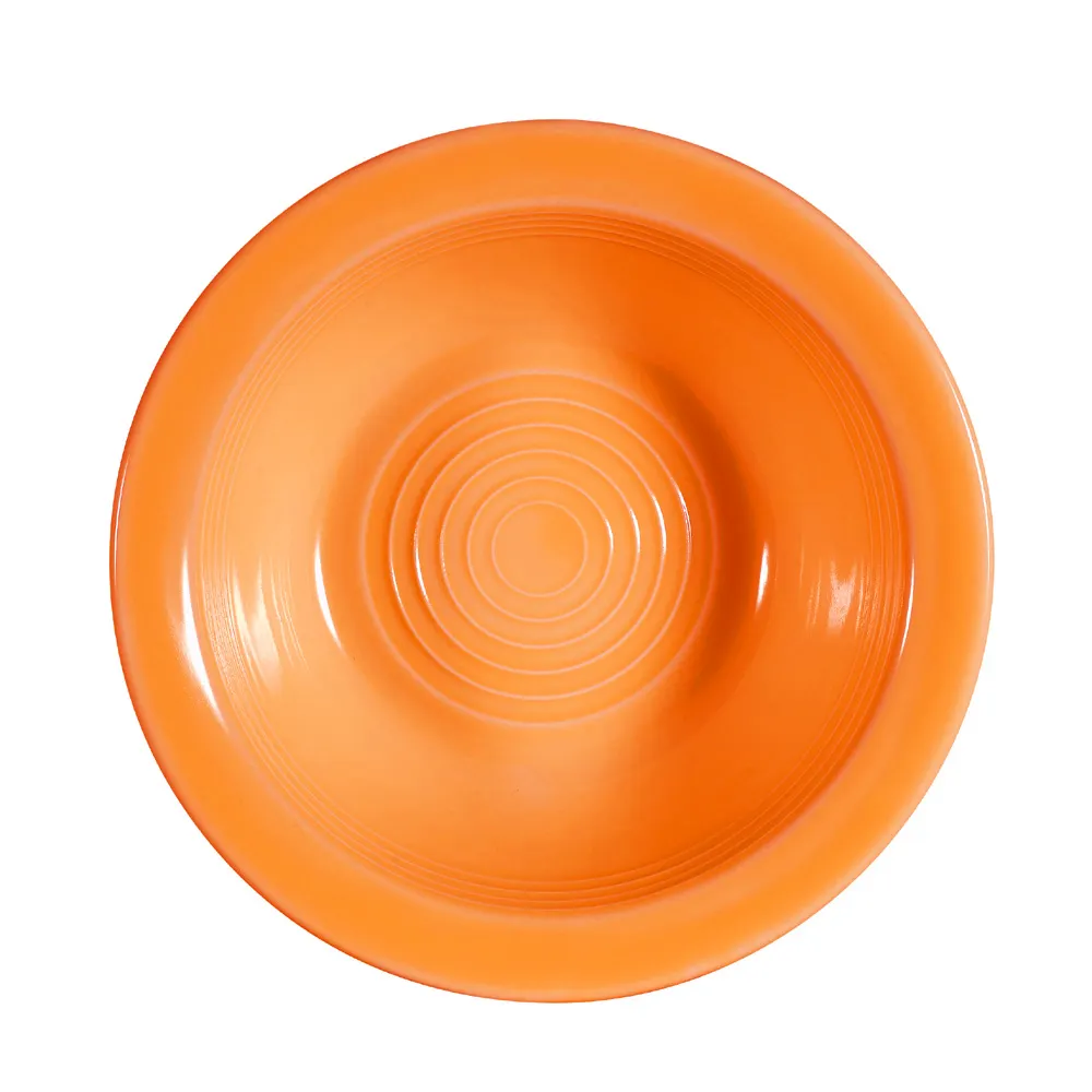 CAC China TG-10-TNG Tango Grapefruit Bowl 13 Oz., 6-5/8" Dia. x 2" Round Porcelain Tangerine 1 Dozen