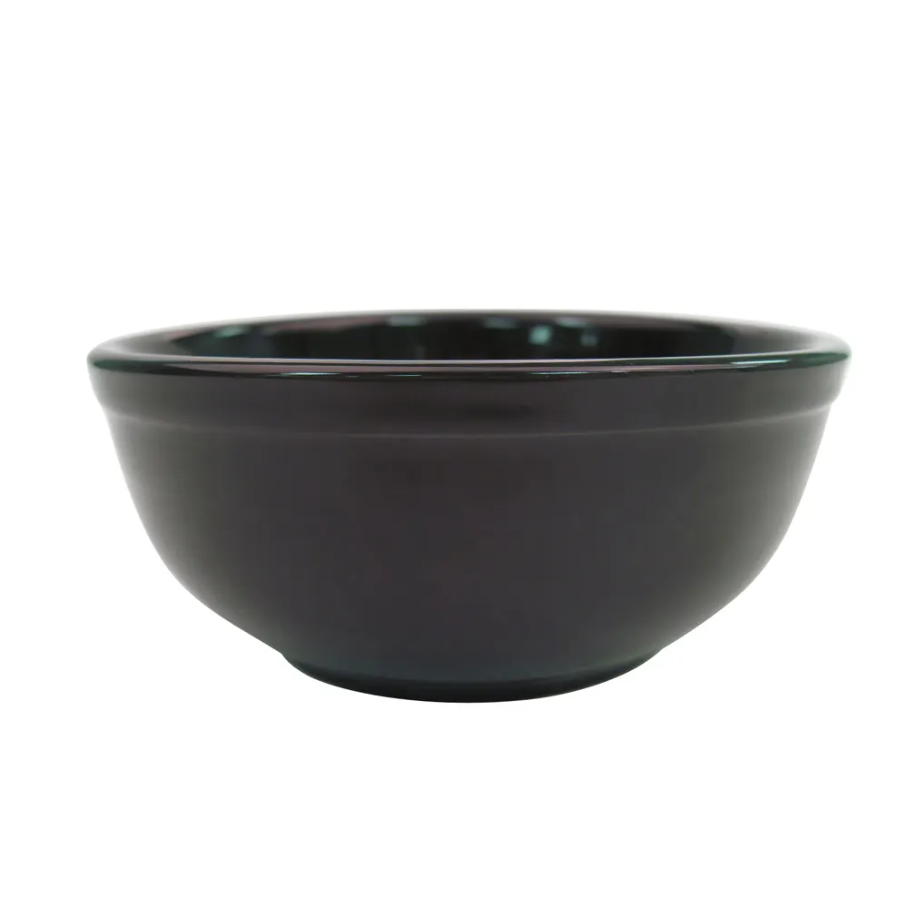 CACChina TG-18-BLK Tango Salad Bowl 15 Oz., 5-7/8" Dia. x 2-3/8" H, Round Porcelain Black - Dozen