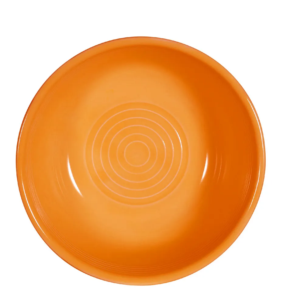 CACChina TG-18-TNG Salad Bowl, 15 Oz., 5-7/8" Dia x 2-3/8" H Round Porcelain, Tangerine - Dozen