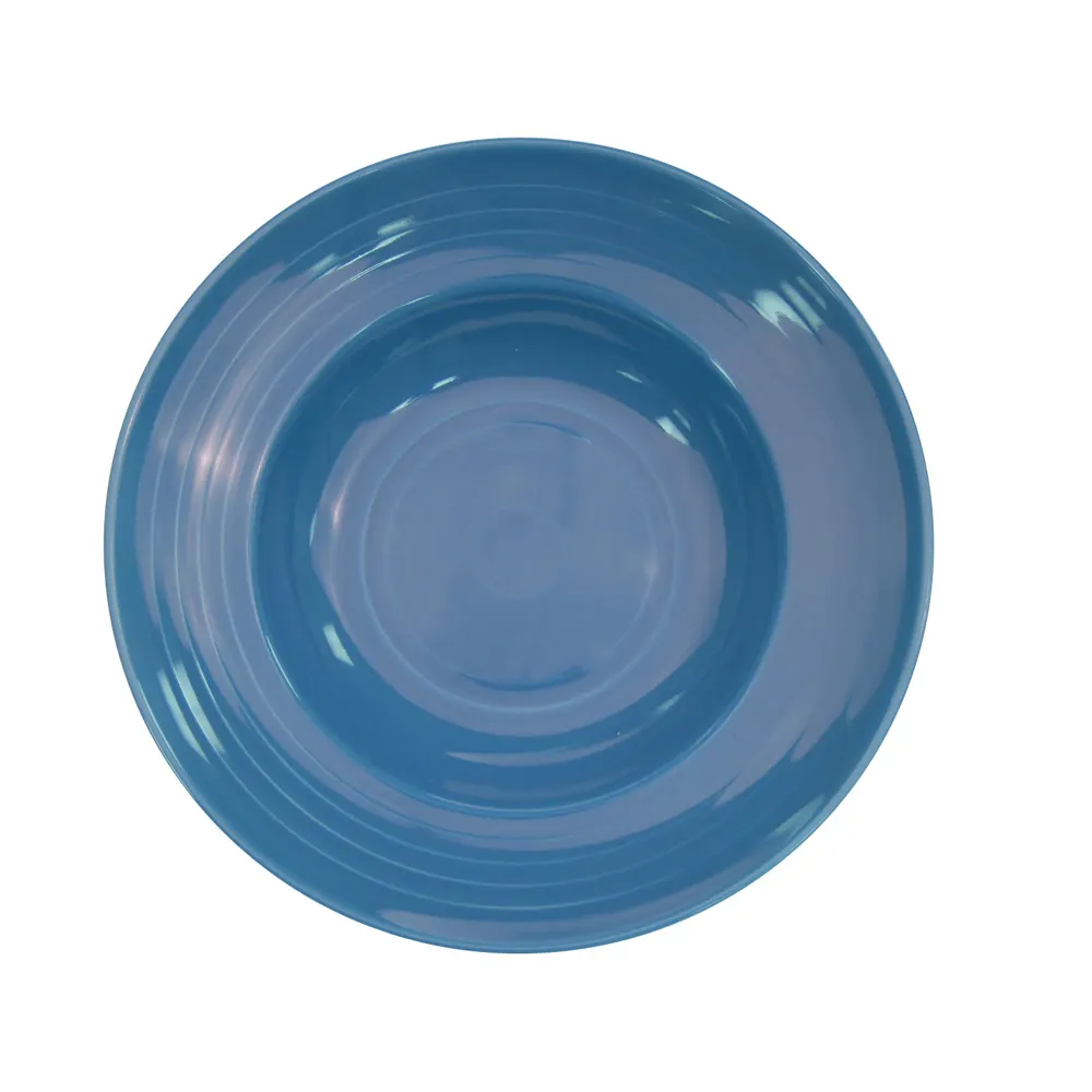 CACChina TG-3-PCK - Peacock Porcelain Bowl 9"D1-7/8"H 9oz Embossed Dishwasher/Oven/Microwave - Dozen
