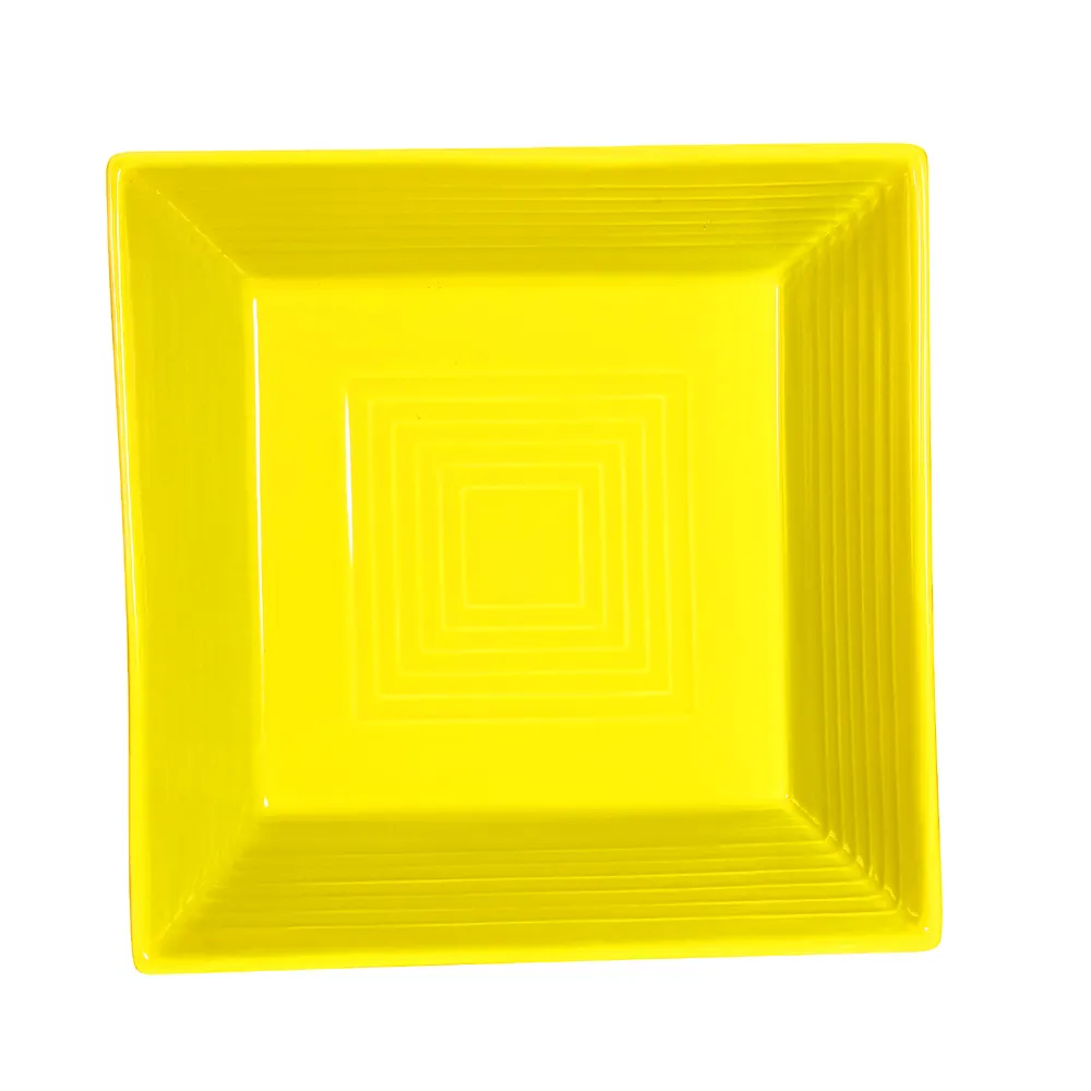 CACChina TG-B6-SFL Tango Bowl – 15 oz., 6"×6"×1.5", Square, Embossed, Sunflower Porcelain – 1 Dozen