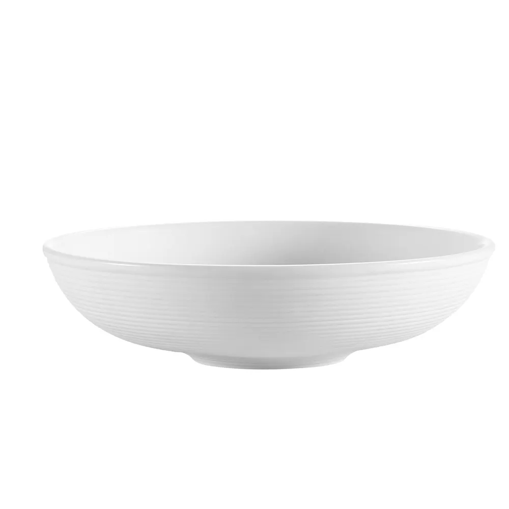 CAC China TST-82 Salad Bowl – 38 oz, 9-1/2" Dia x 2-1/2" H, Round Porcelain Super White –  Dozen