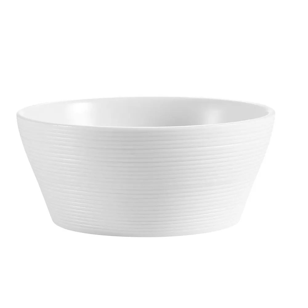 CAC China TST-B7 Transitions Bowl, 40 Oz., 7" Dia. x 3" H, Embossed Porcelain General Usage - Dozen