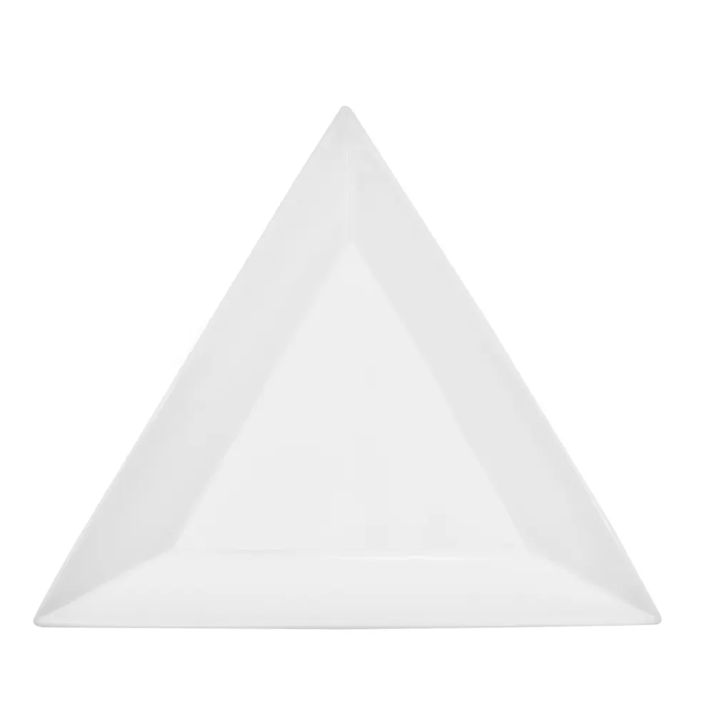 CAC China TUP-21 Triumph Plate, 12" L x 12" W x 1-1/4" H Porcelain White Dishwasher Safe - Dozen