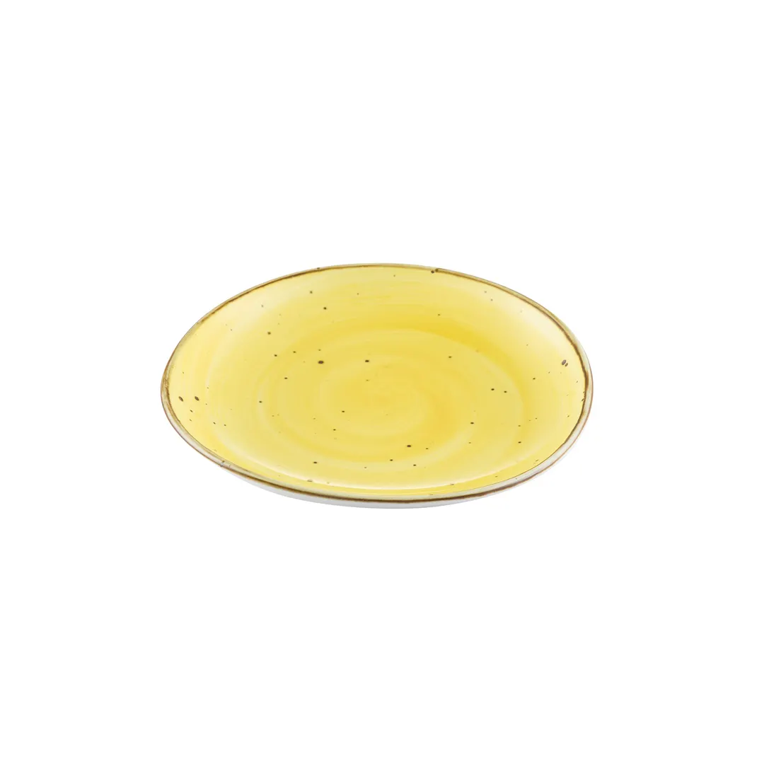CACChina TUS-8-SFL Tucson Plate, 8-1/4" x 7-3/4" Porcelain, Dishwasher/Oven Safe - Dozen