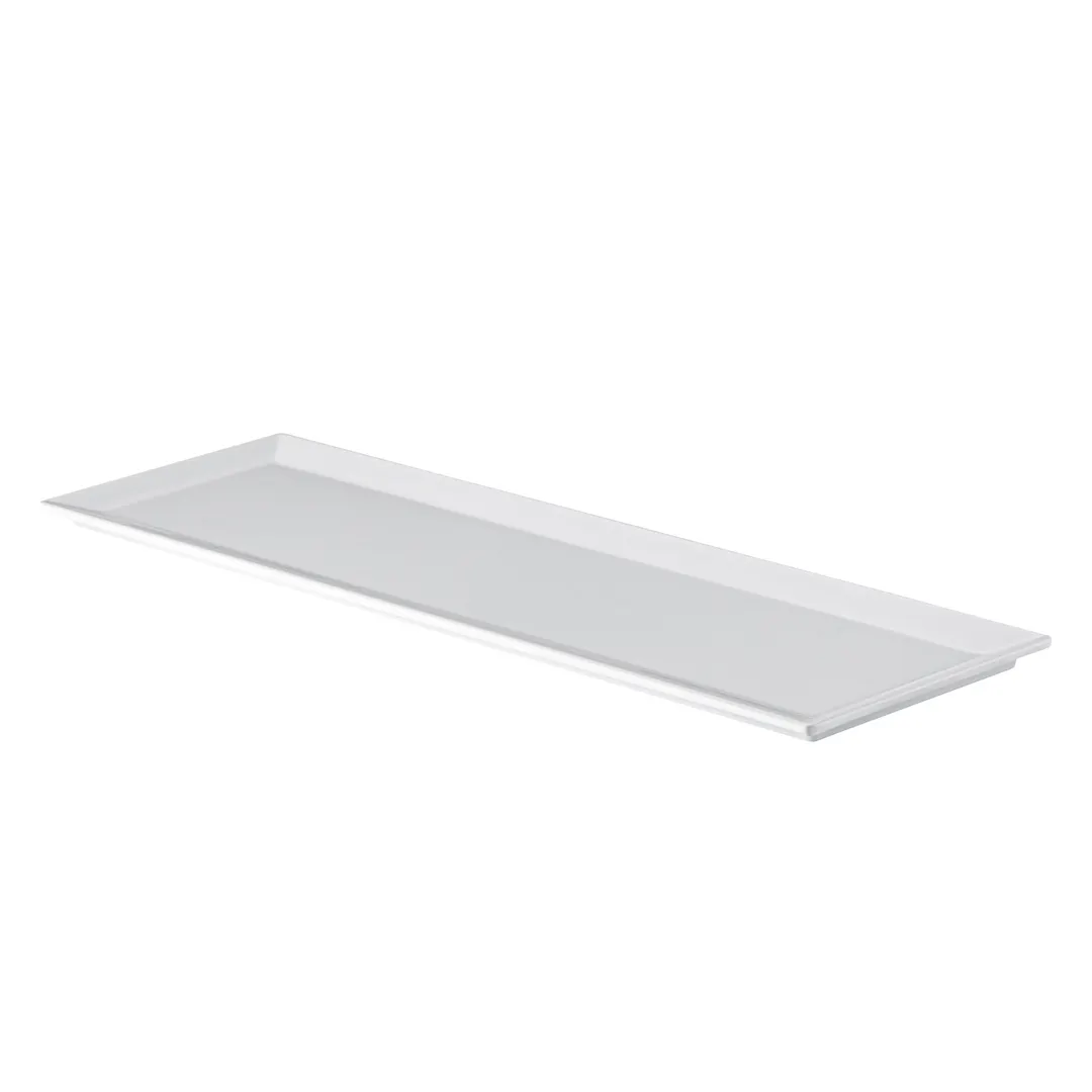 CACChina XFCH-RT394 French Platter – 23-3/4"W x 8"D x 5/8"H, Rectangular, White China