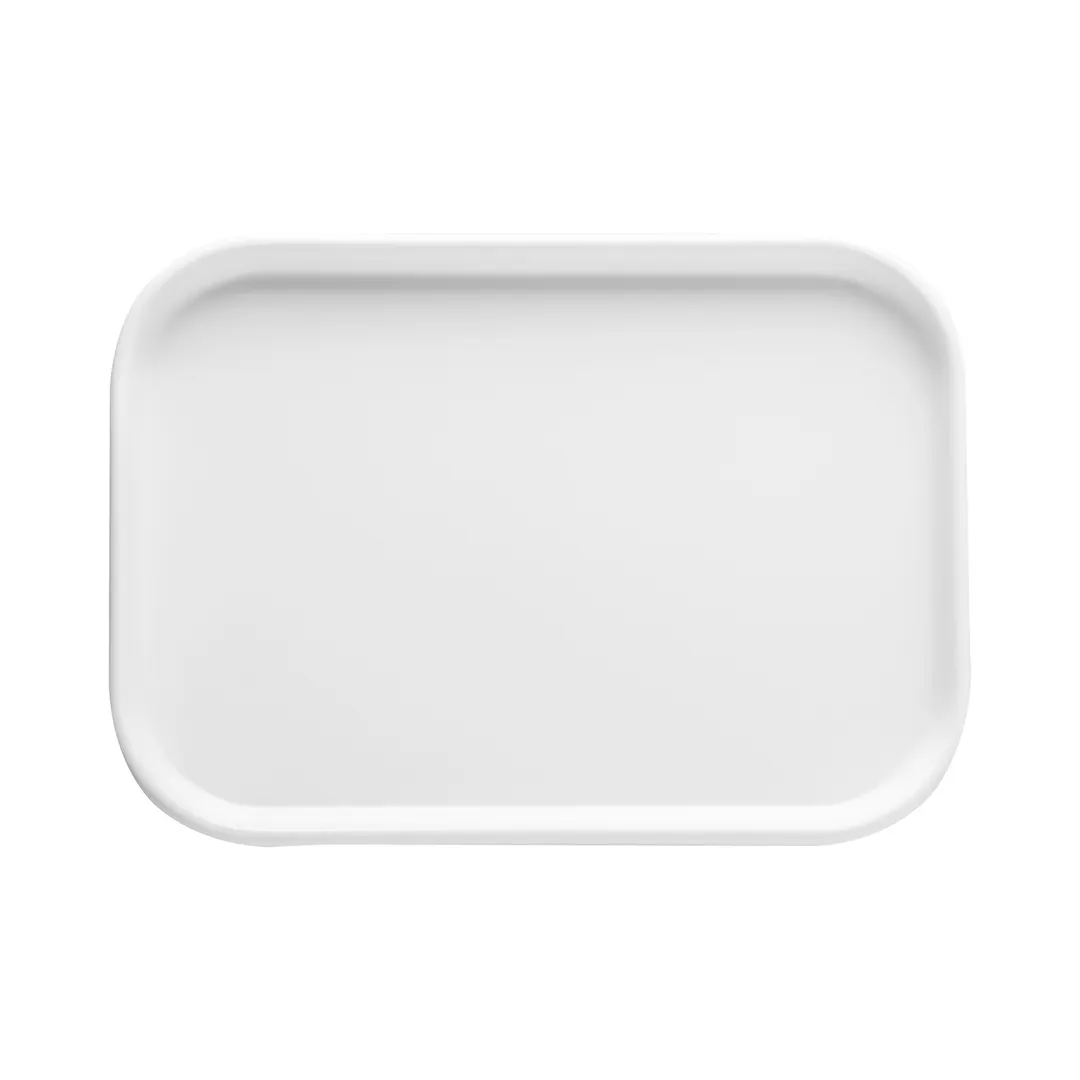 CACChina XHDS-RT12-W Hudson Platter, 10"W x 7-1/8"D x 3/4"H, White China, Rectangular - Dozen