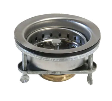 GSW USA AA-137 Strainer, Adj Connect, 3-1/2" Sink Opening with Brass Nut