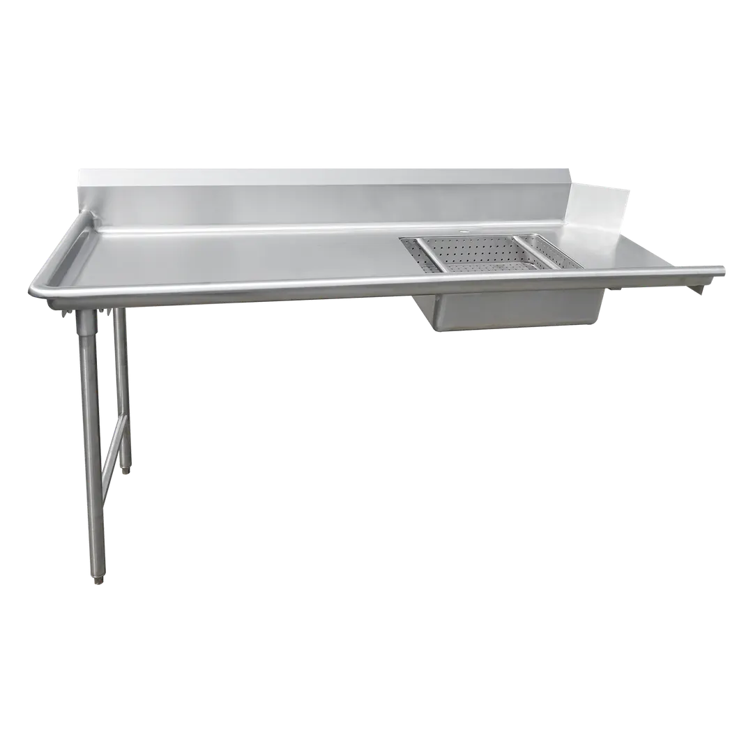 IMC Teddy SSDT-108-16 108" Soiled Dishtable w/Sink, 8" Splash - 16 Gauge S.Steel Top / Right-to-Left