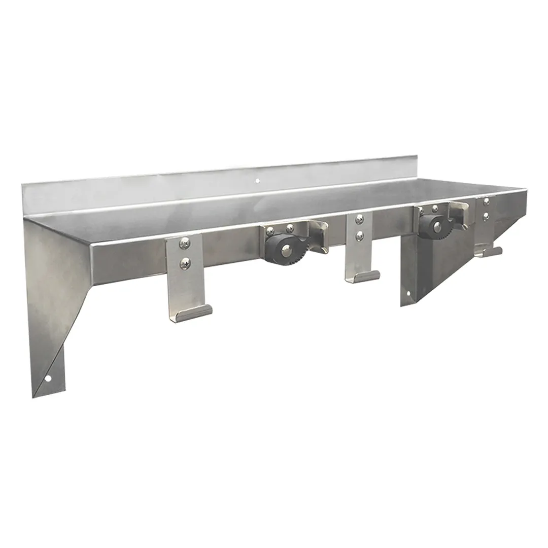 IMC Teddy USH36 Stainless Steel Wall-Mounted Utility Shelf - 36"W x 8"D