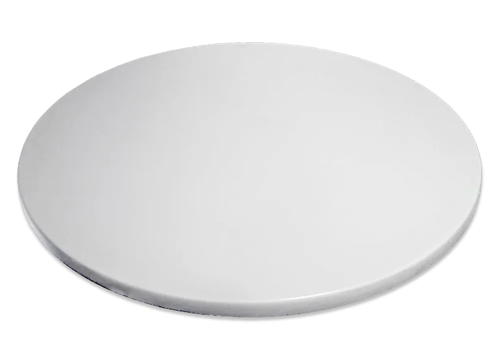 JustChair JA-ISOTT-28R-PWH - Isotop® Table Top 28" Dia Pearl White 1‑3/8" Drop Edge Indoor/Outdoor Quick Ship
