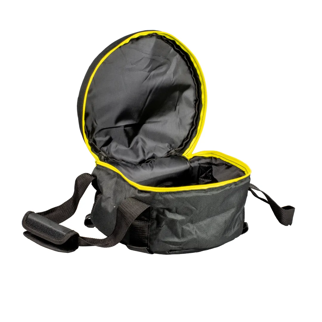 Lodge AT-10 Camp Dutch Oven Tote - Black Polyester, Handles, Self-Healing Zipper, Fits 10" Ovens