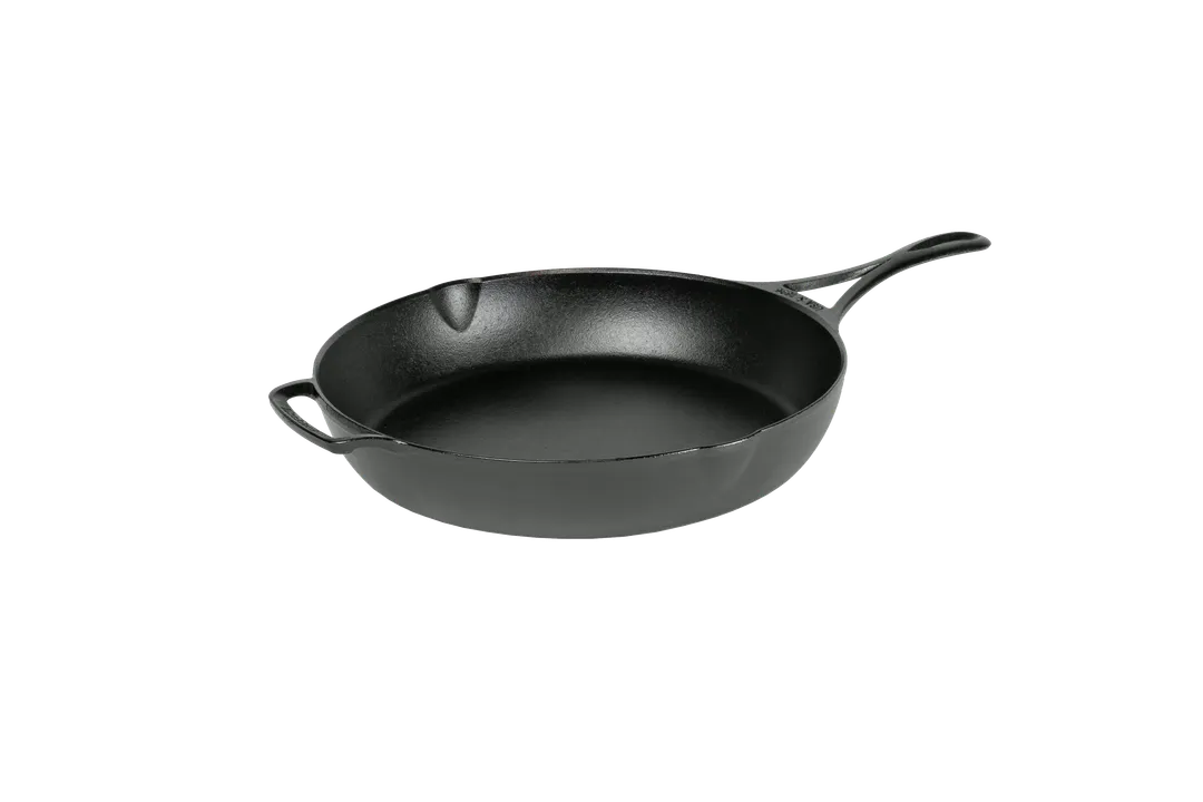Lodge BL39SK Blacklock Cast Iron Skillet, 14-2/10" W x 16-3/5" D x 3" H, Dual Handle