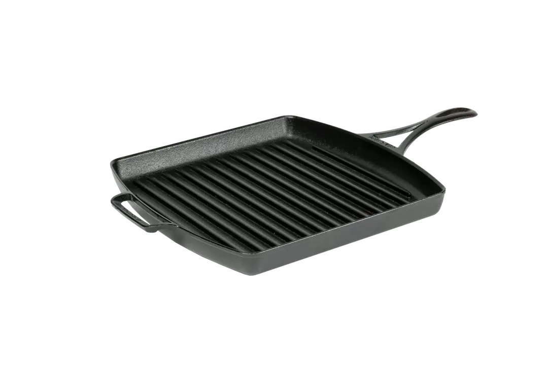 Lodge BL65GPSPC Blacklock Grill Pan, Rectangular 12.3" x 20.4" x 2.1" Triple‑Seasoned Cast Iron
