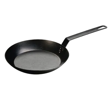 Lodge CRS10 Skillet – 10-5/16" Dia., 3-5/16" H, Riveted Handle, Heavy Carbon Steel, Induction Ready