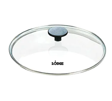 Lodge GL12 Lid – 12-1/8" Domed Tempered Glass Lid, 11-12" Round, Dishwasher & Oven Safe 400°F