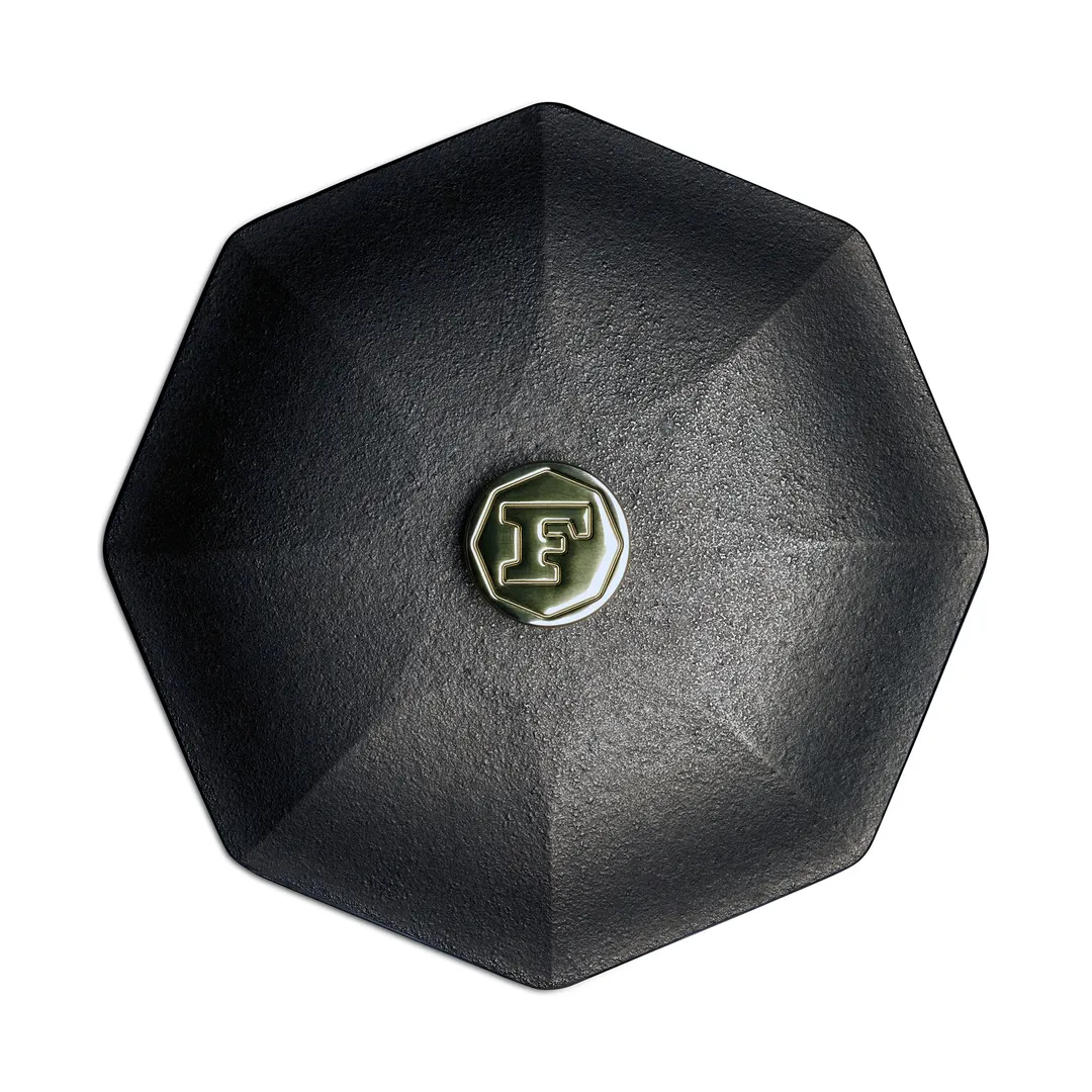 Lodge L10-10001 Finex Skillet Lid, 10" Octagonal Cast Iron, Domed Cover for 8‑10" Skillets