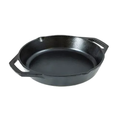 Lodge L10SKL Skillet – 12-5/8" Dia, 2-1/4" H, Dual Handled, Induction Ready, Cast Iron, Made in USA