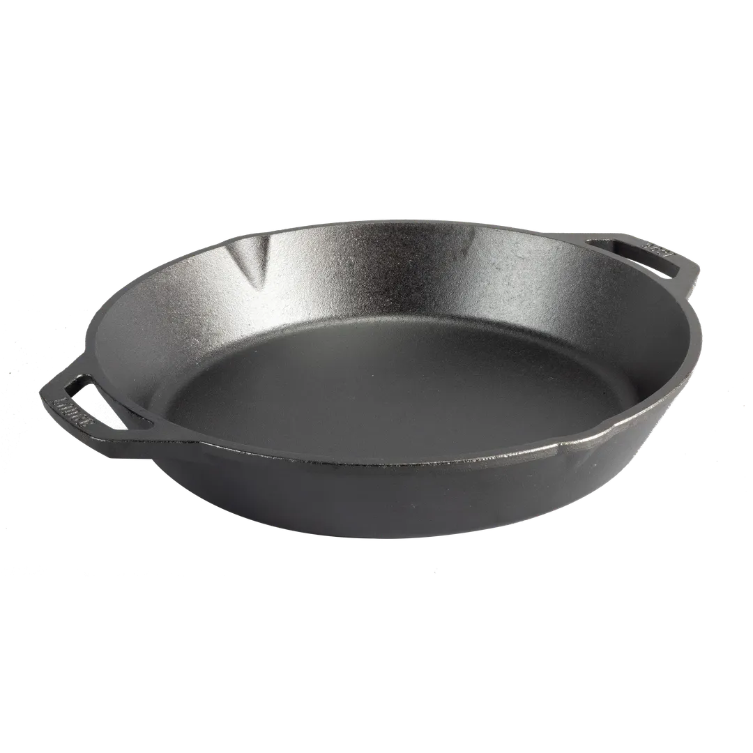 Lodge L12SKL Cast Iron Griddle Plate, 13-1/4" Dual Handle, Induction Ready, PFOA/PTFE Free