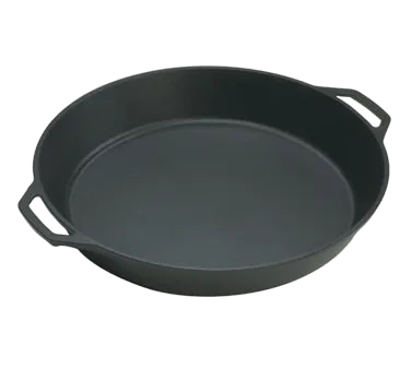 Lodge L17SK3 Cast Iron Skillet, 17" Dia x 2-5/8" H, Induction, Grill & Oven Safe, Made in USA
