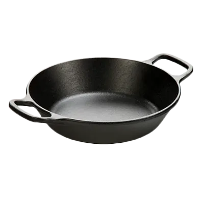 Lodge L5RPL3 Skillet – 8-1/4" Round Dual-Handled Cast Iron, Induction Ready, Oven & Grill Safe, USA