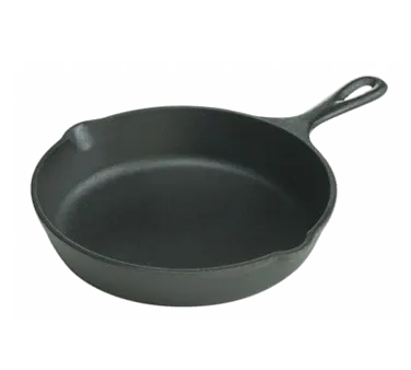 Lodge L6SK3 Skillet 9-11/16" Dia. x 1-7/8" H Round Cast Iron Induction Ready Hand Wash Made in USA