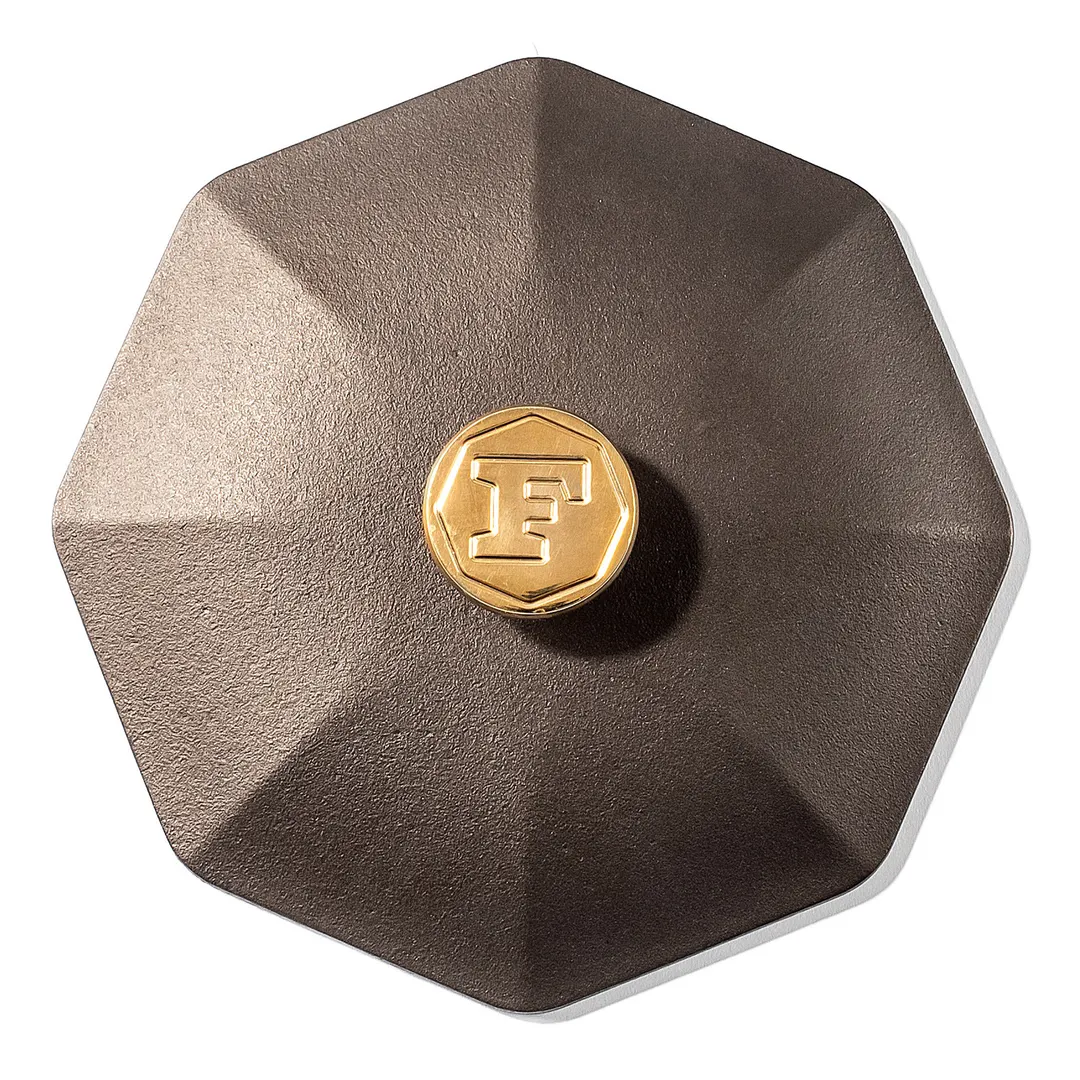 Lodge L8-10001 Finex Skillet Lid, 8" Octagonal Cast Iron, Domed Shape, Fits 8-10" Skillets