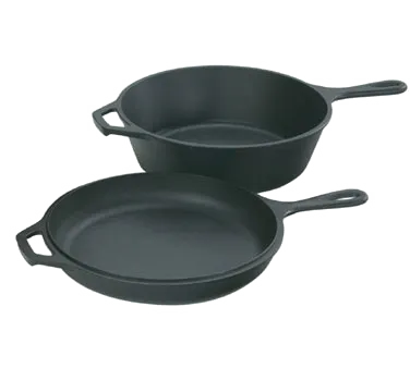 Lodge LCC3 – 3.2‑Qt Cast Iron Combo with 10‑5/8" Skillet & Griddle Lid, Handle, Oven Safe