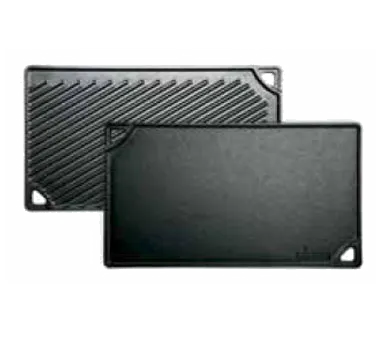 Lodge LDP3 Double Play Grill/Griddle, 16-3/4" x 9-1/2" Smooth/Ribbed, Cast Iron, Seasoned