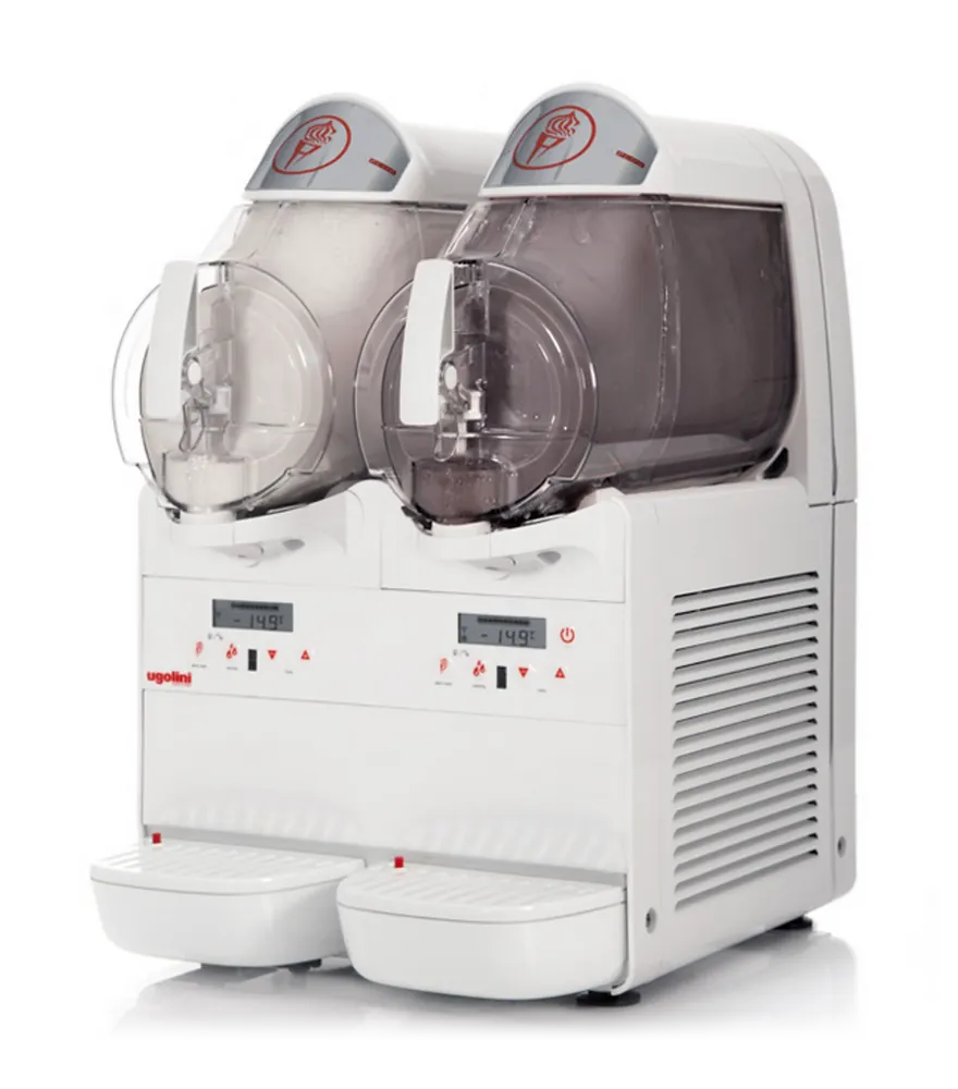 Ugolini UEMG201K0 MiniGel Plus Soft‑Serve Gelato, 15.75" Countertop, 2‑Bowl 6 L, Air‑Cooled, R452a