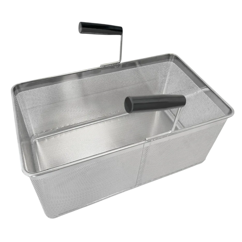 Omcan USA 49149 (49149) Pasta Cooker Basket, Rectangular, with Two Handles