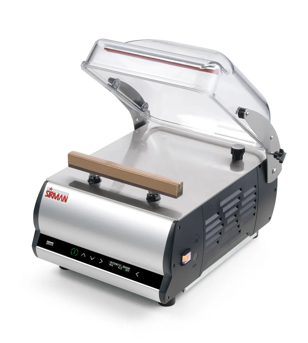 SIRMAN S3330221009DX8 Commercial Vacuum Sealer Machine, Single Chamber, 12-1/4" Seal Bar, 304 Stainless Steel, WI-FI Printer, 1.25kW, 120V