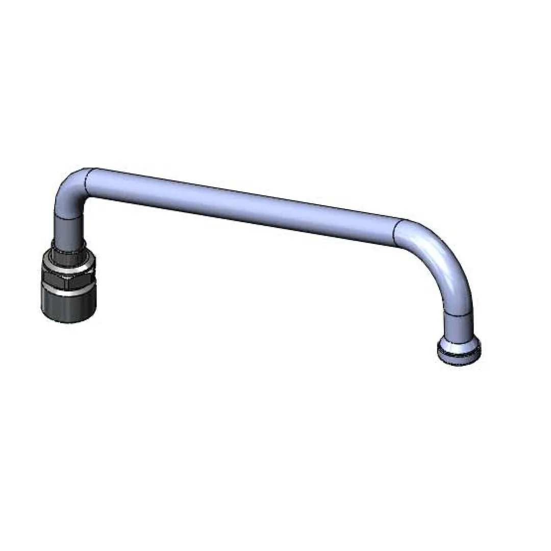 T&S Brass 062X-CZ Nozzle, Swivel, 12" Long, Standard, Stream Regulator, Adaptor