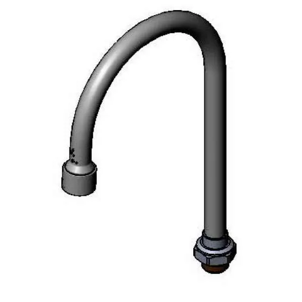 T&S Brass 133X-LAM-VR Nozzle, Swivel, 10-5/16"H, 5-3/4" Spread, Gooseneck