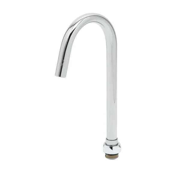 T&S Brass 179XP-F05 Nozzle, Swivel, 4-1/4" Spread, Gooseneck, 0.5 Gpm Flow Disc