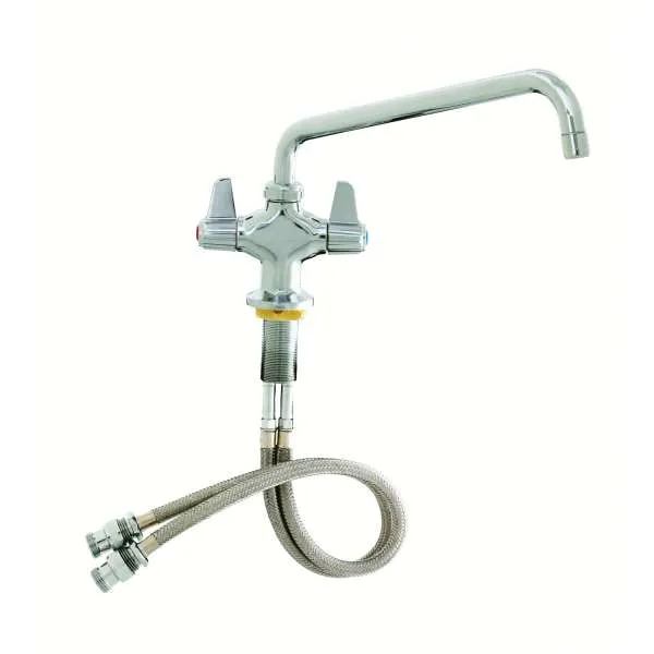 T&S Brass 5F-2SLX10A Equip Faucet, Deck Mount, Swivel, 8-5/16" H, 10-1/8" Spread