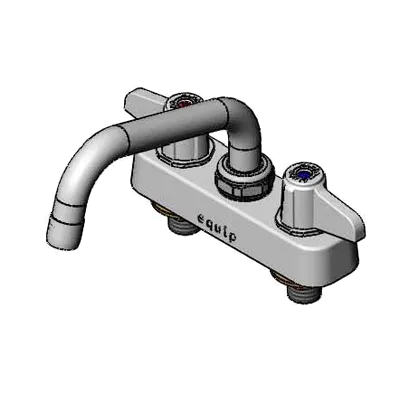 T&S Brass 5F-4CLX06 Equip Workboard Faucet, Deck Mount, 6" Swing Nozzle
