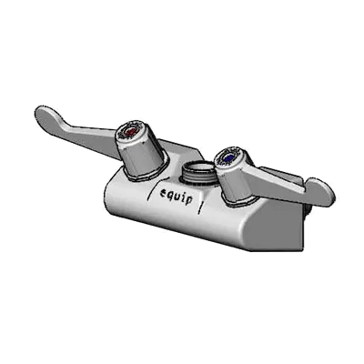 T&S Brass 5F-4WWX00 Equip Faucet, 4", Wall Mount, 4" Wrist Handles, Less Nozzle