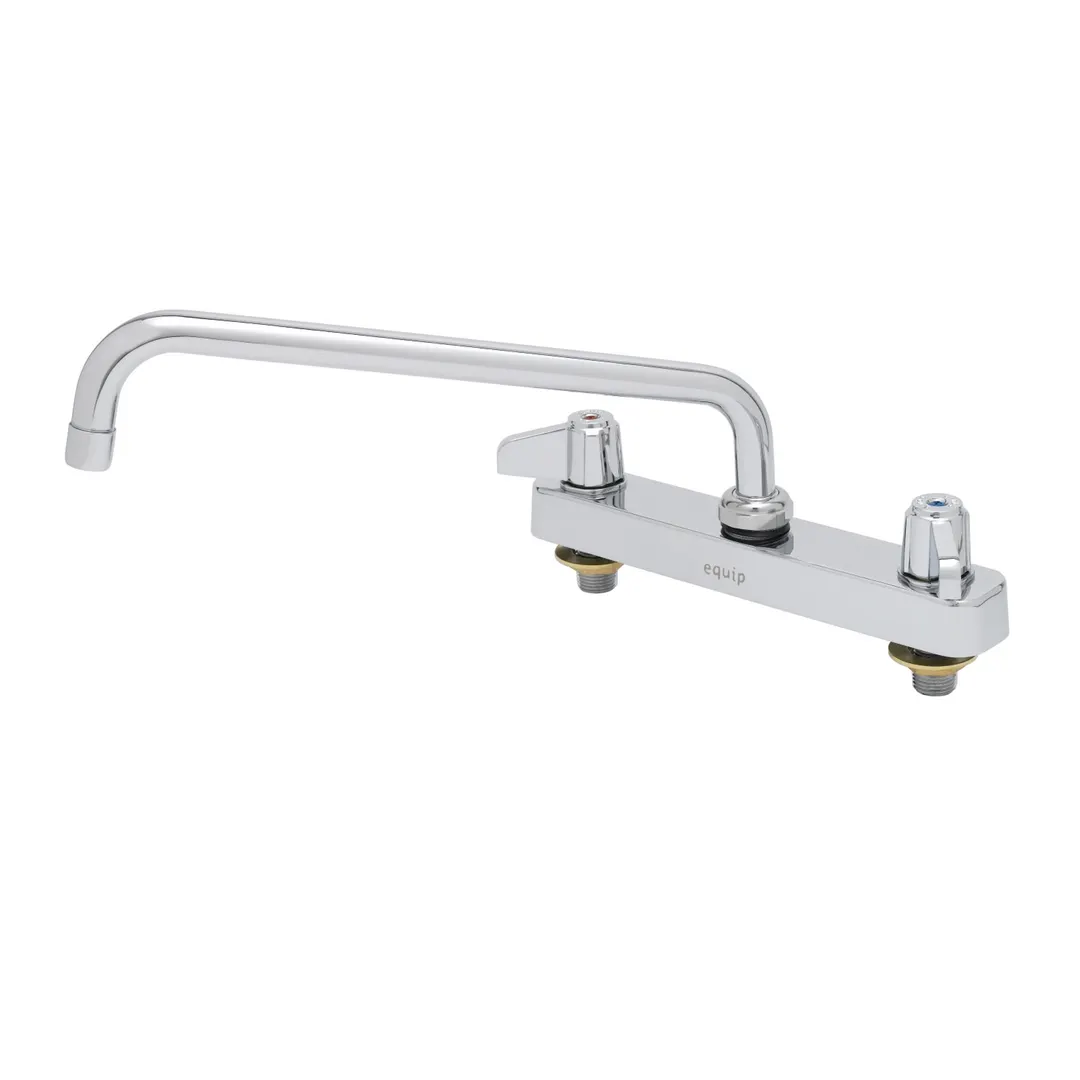 T&S Brass 5F-8CLX12 Equip Workboard Faucet, Swivel, 8", Deck Mount